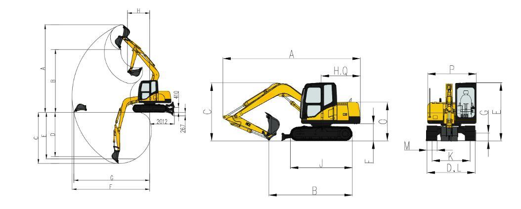 50 Tons of Heavy Large-Scale Projects Dedicated Hydraulic Crawler Excavator