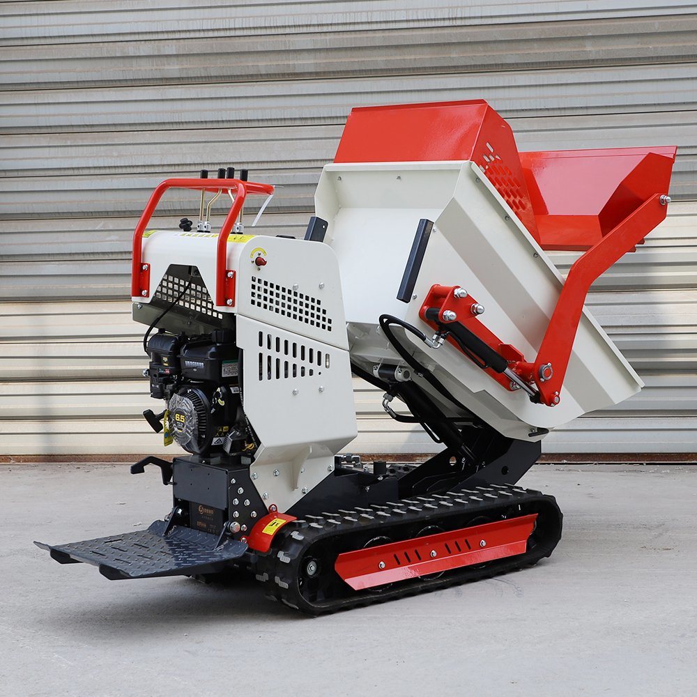 OEM 500kg 1 Ton Diesel Gasoline Hydraulic Crawler Small Mini Dumper