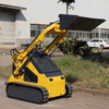 Gasoline Home Garden Use Rubber Track Mini Skid Steer Loader with Free Bucket
