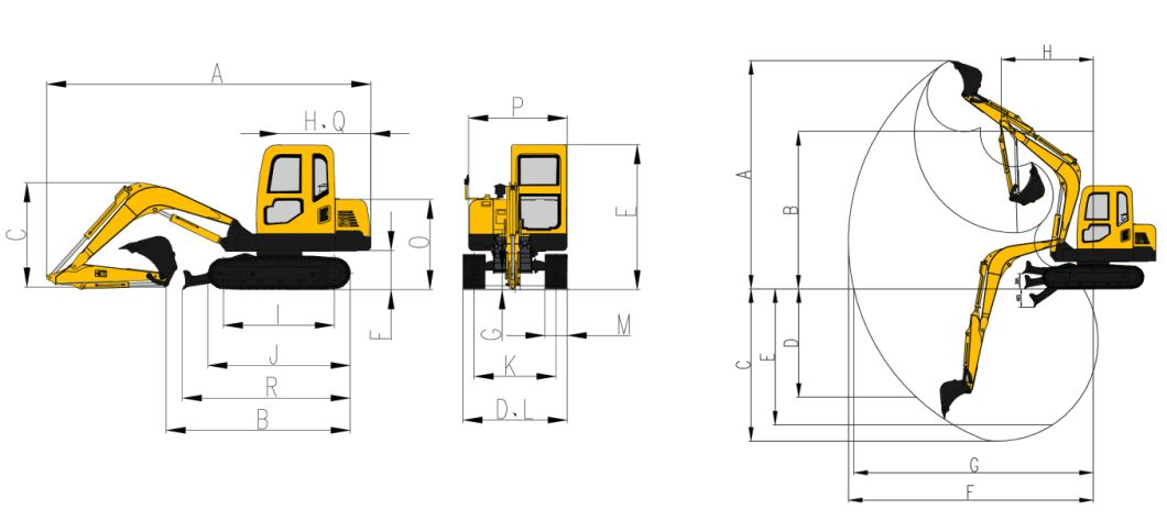 Construction Digger Machinery 24ton Hydraulic Micro Crawler Excavator