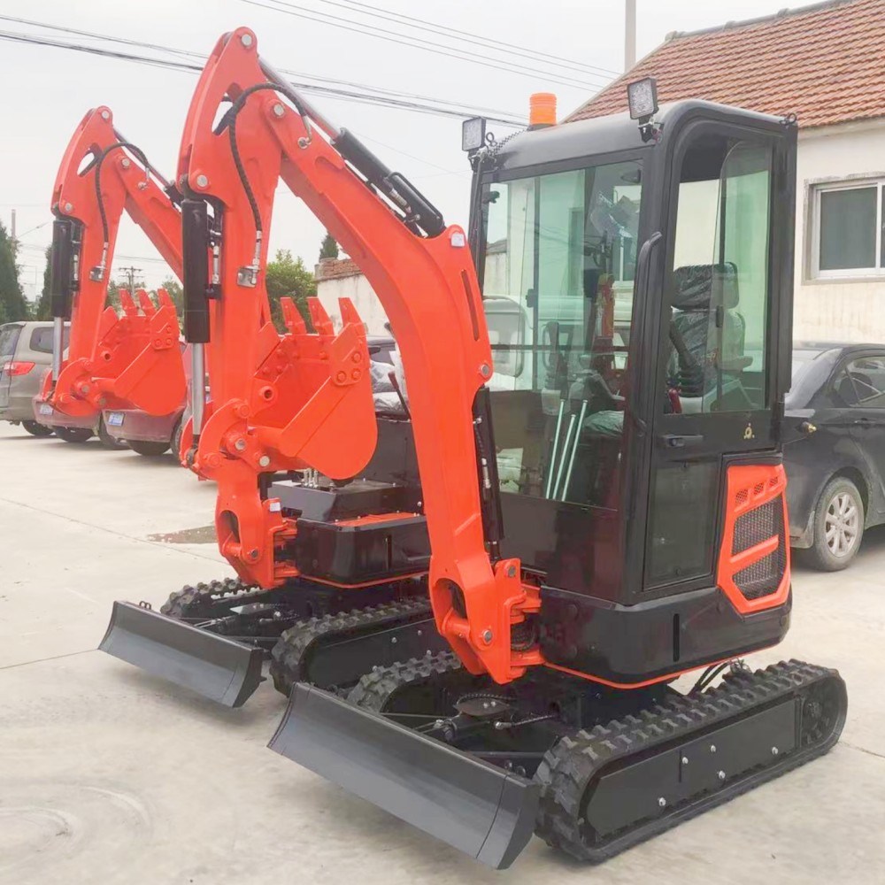 Small Mini Excavator for Home Use 1.5 Ton 1.2 Ton 1.8 Ton Mini Digger Crawler Mini-Excavator Chinese Manufacturer CE EPA Euro 5