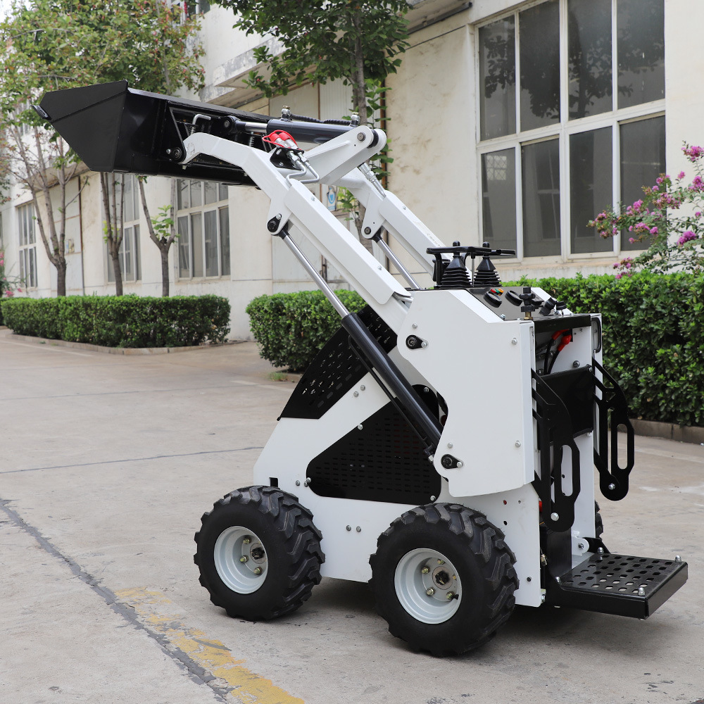 China Factory Mini Skid Steer Loader Wheel Loader with Bucket