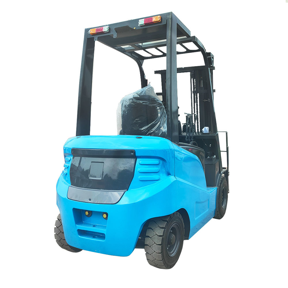Lead-Acid Battery 4 Wheel 2 Ton Electric Forklift with EV Charging Gun