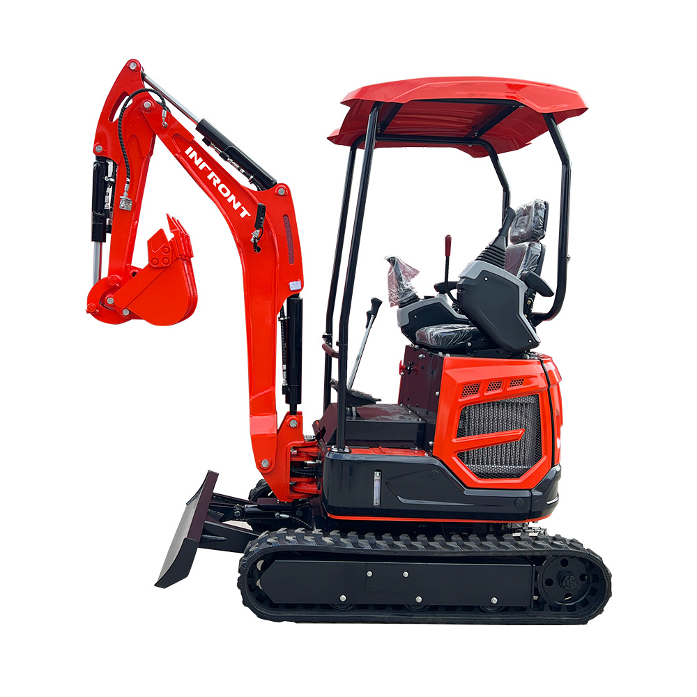 1.8/2 Ton Mini Crawler Excavator Digger with Open/Closed Lifted Cabin Cab Cockpit