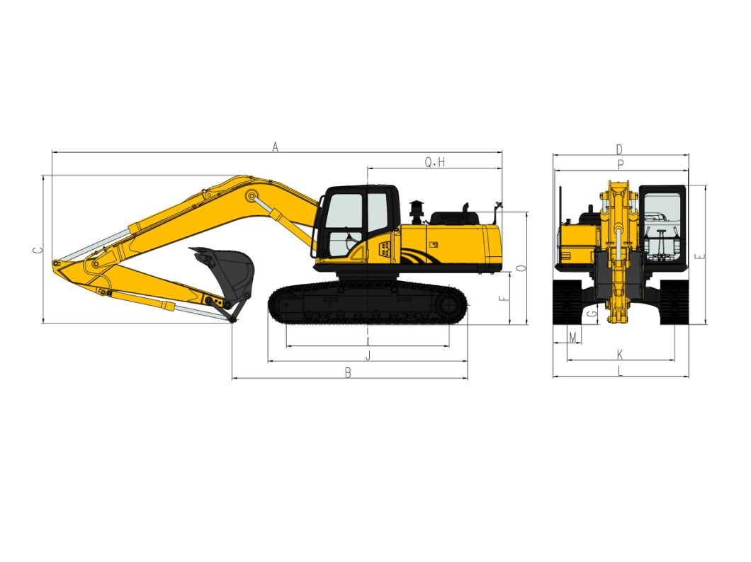 Crawler Marine Infront China 60 Ton High Quality Excavator E6650h