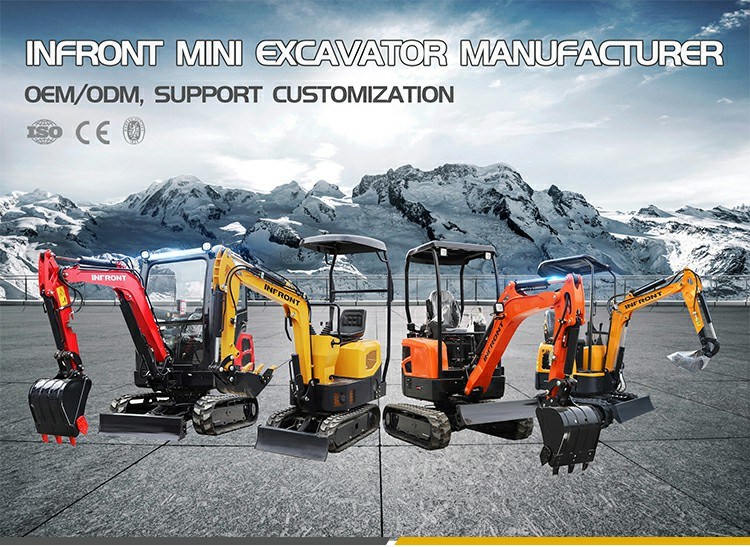 Factory Straight Hair 1.2 Ton 2.5 Ton 3 Ton 3.5 Ton Mini Excavator with Big Arm Side Swing and Chassis Telescopic