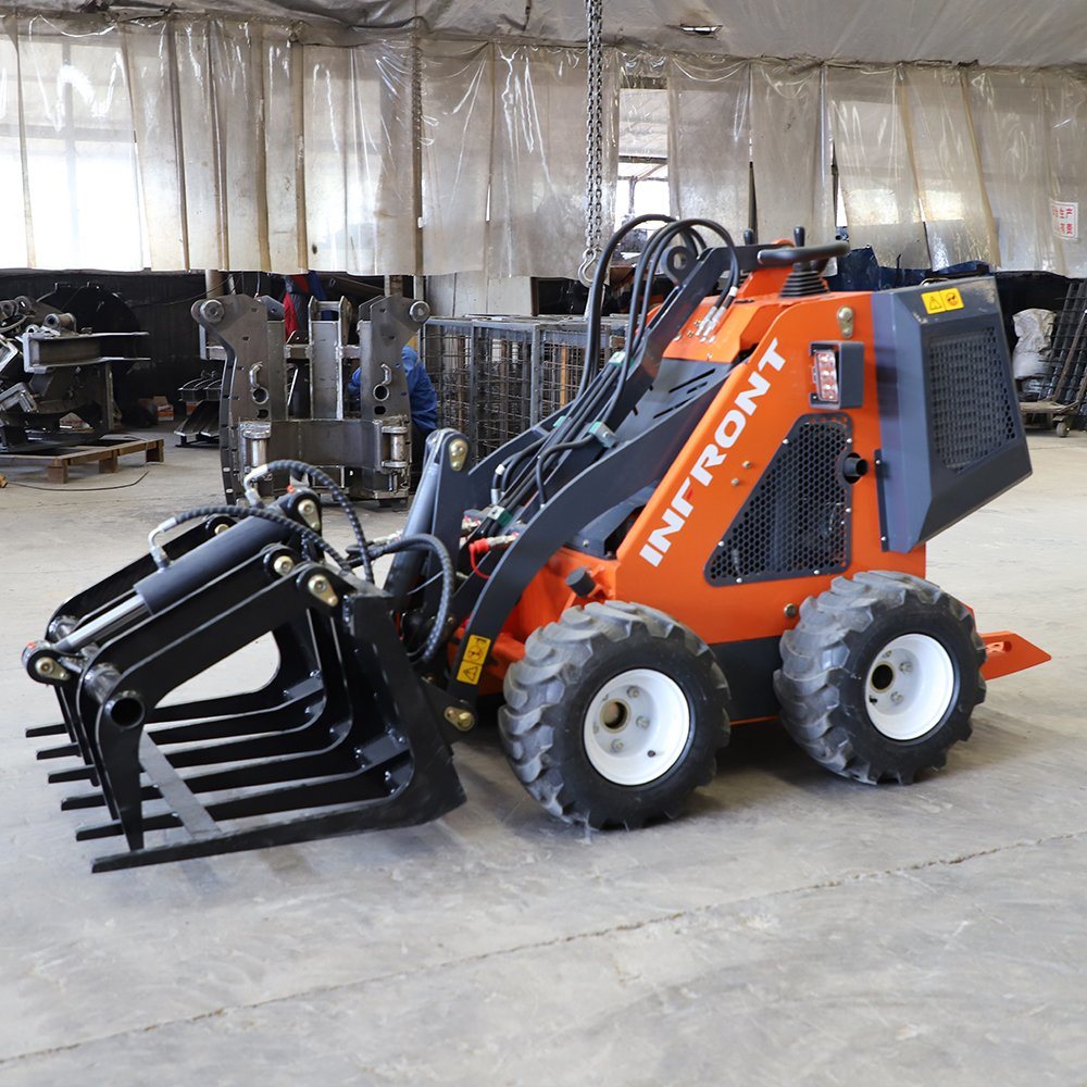 Infront New CE EPA Engine Diesel Minicargador Skidsteer Mini Wheel Crawler Loader Earth-Moving Machinery Mini Skid Steer Loader