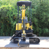 CE EPA Euro 5 Chinese 1.8 Tons Mini Excavator Compact Bagger with Closed Cabin
