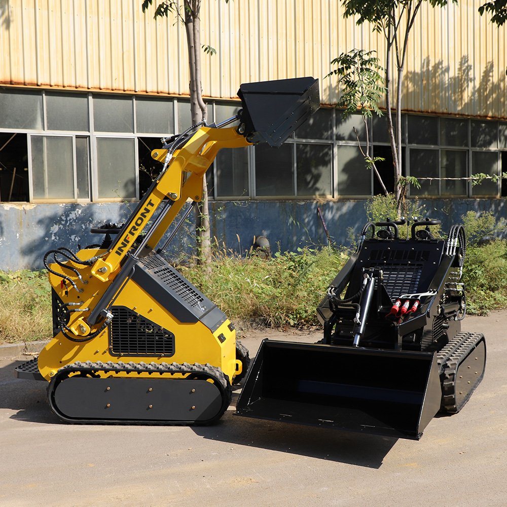 Small Mini Diesel 1 Ton Wheel Crawler Skid Steer Loader Used Loaders