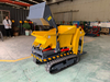 Full Hydraulic Loading 500kgs 1ton Electric Start Crawler Utility Mini Tracked Dumper Truck for Sale