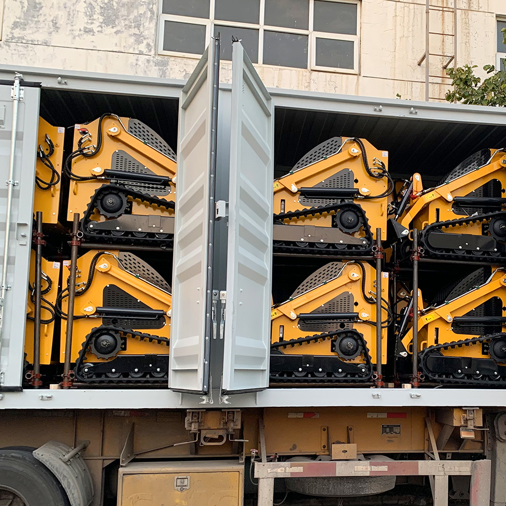 1500kg 1200kg 700kg 1000kg 380kg Skid Steer Loader Crawler Engineering Air Conditioner Skid Steer Loader with Enclosed Cabin
