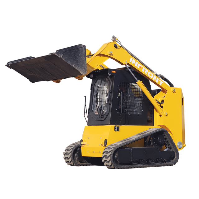 China Top Brand Earthmoving Machinery 3ton Mini Wheel 375A Skid Steer Loader with Diesel Engine